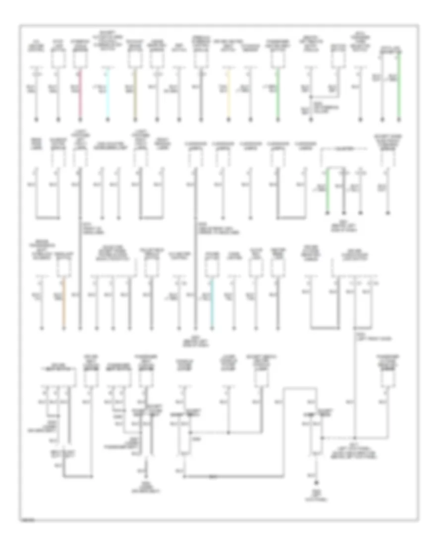 Ground Distribution Wiring Diagram 3 of 3 for Dodge Pickup R2007 1500