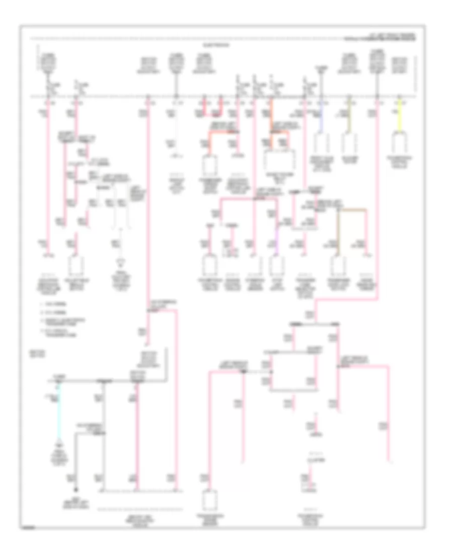 Power Distribution Wiring Diagram 3 of 3 for Dodge Pickup R2007 1500