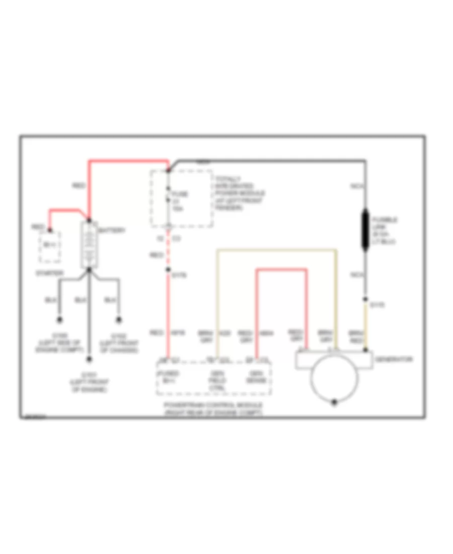 5 7L Charging Wiring Diagram for Dodge Pickup R2007 1500