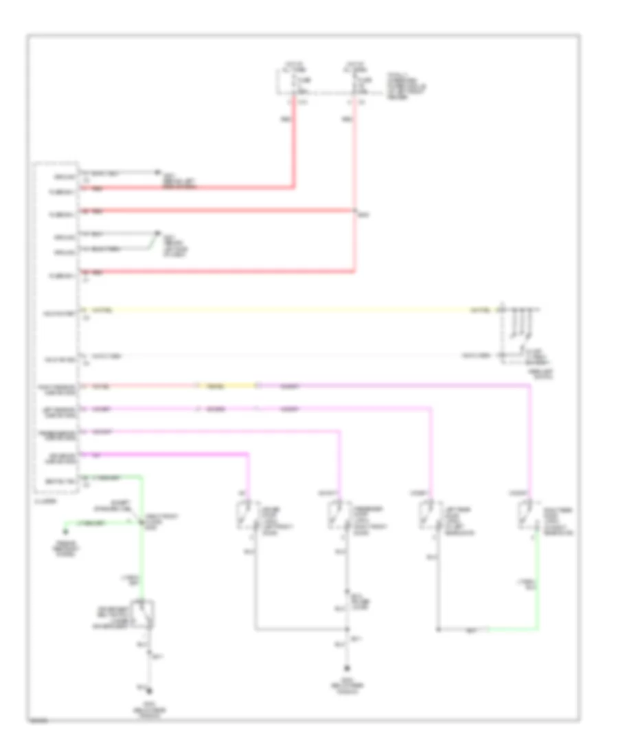Warning Systems Wiring Diagram for Dodge Pickup R1500 2007