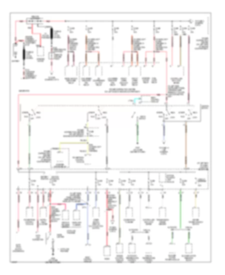 Power Distribution Wiring Diagram 1 of 3 for Dodge Intrepid ES 2004