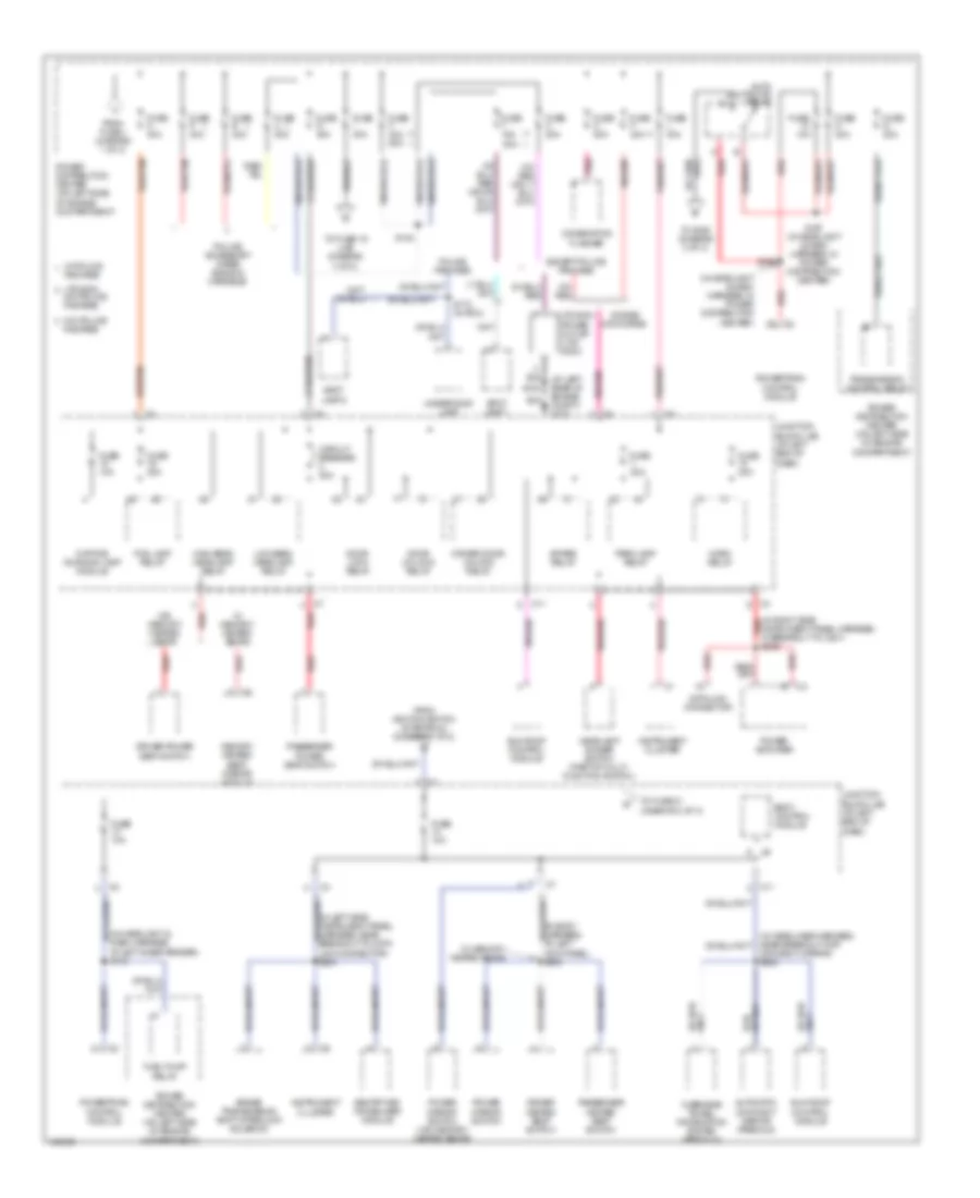 Power Distribution Wiring Diagram (2 of 3) for Dodge Intrepid ES 2004