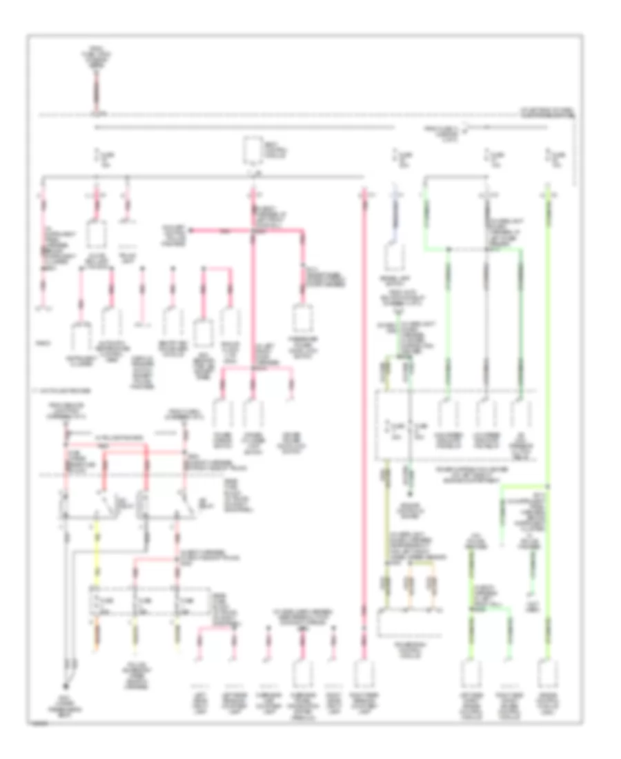 Power Distribution Wiring Diagram 3 of 3 for Dodge Intrepid ES 2004