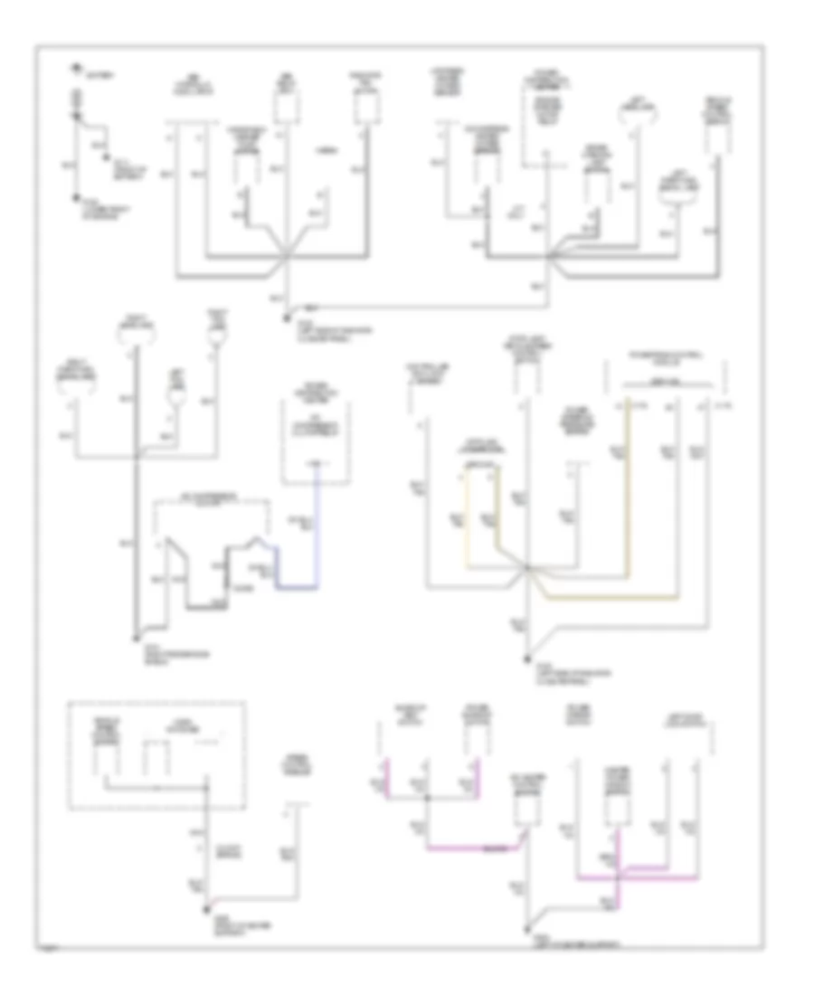 Ground Distribution Wiring Diagram 1 of 2 for Dodge Neon 1996