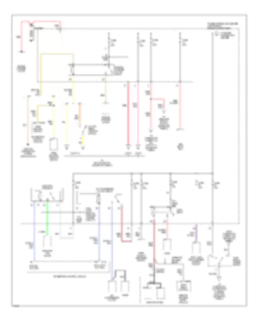 Power Distribution Wiring Diagram 1 of 5 for Dodge Neon 1996