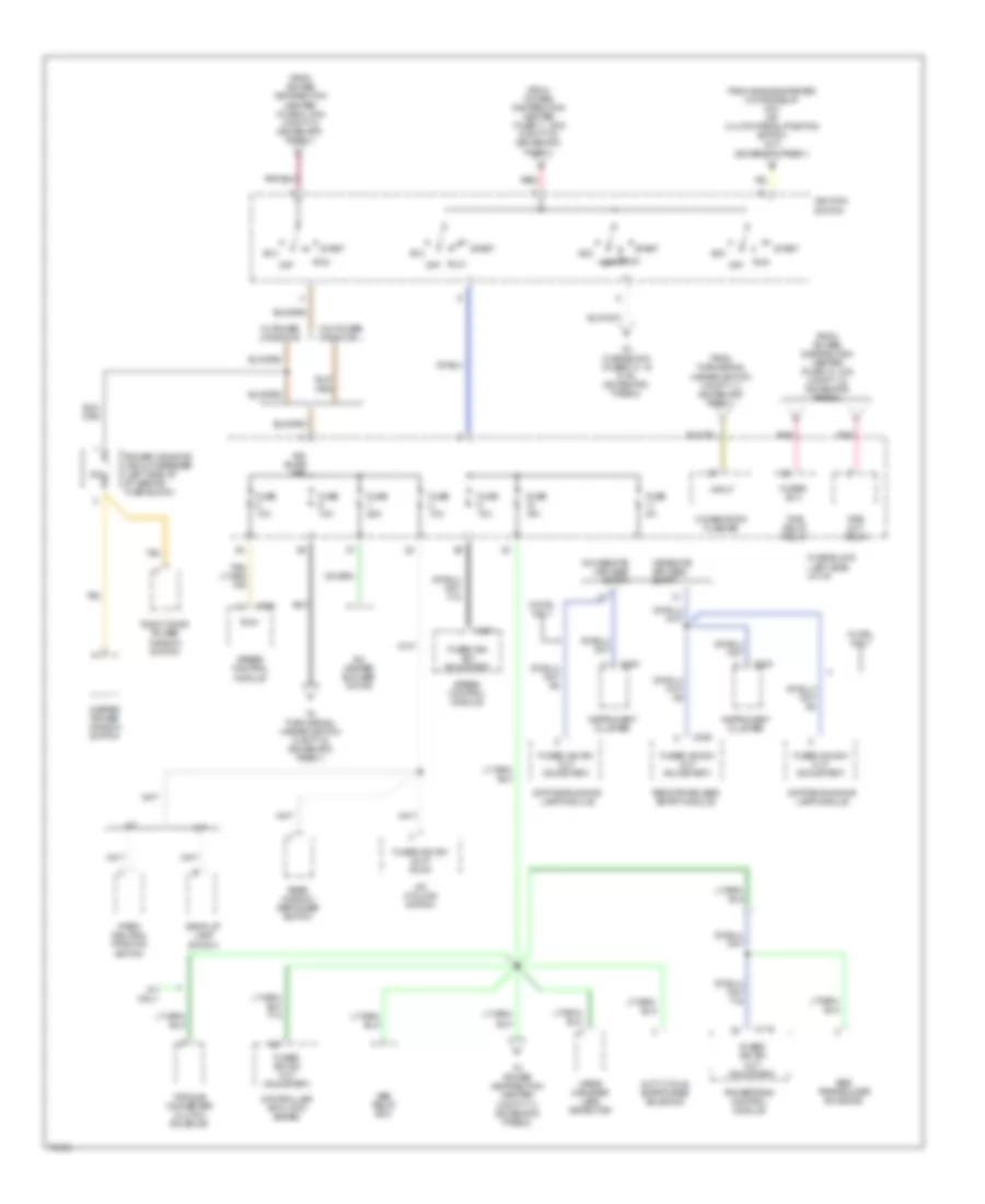 Power Distribution Wiring Diagram (3 of 5) for Dodge Neon 1996