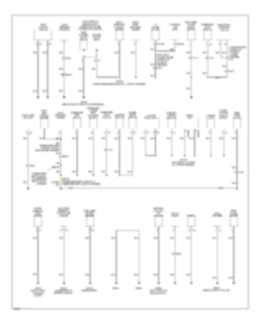 Ground Distribution Wiring Diagram (3 of 4) for Dodge Durango Limited 2014