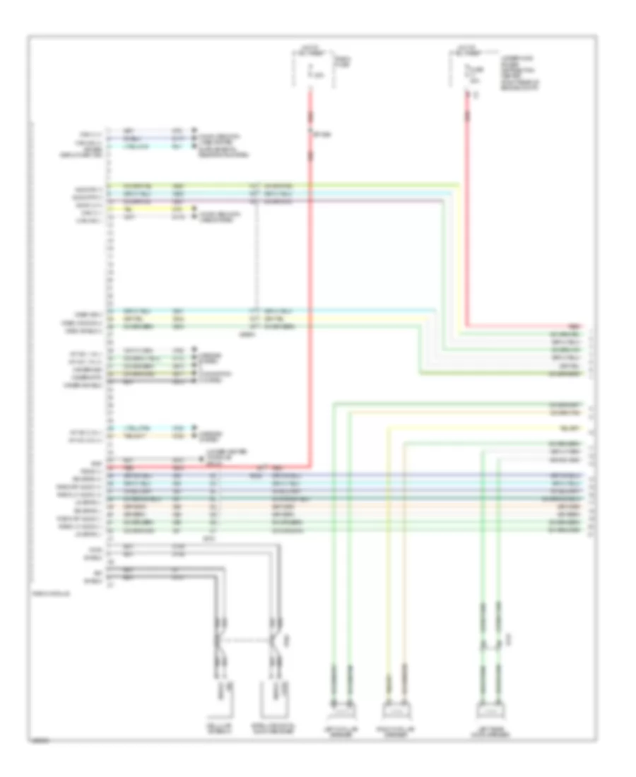 Navigation Wiring Diagram, Premium 2 (1 of 4) for Dodge Durango Limited 2014