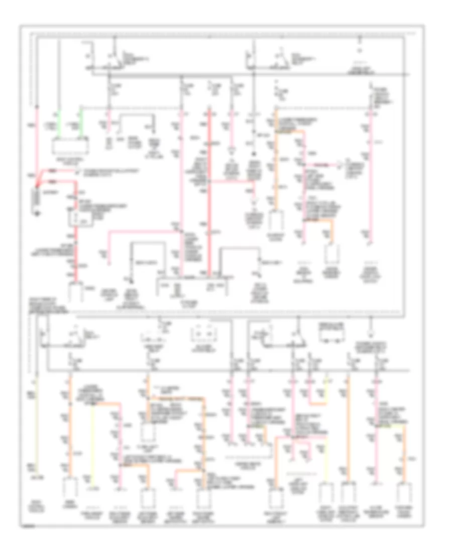 Power Distribution Wiring Diagram 1 of 4 for Dodge Durango Limited 2014