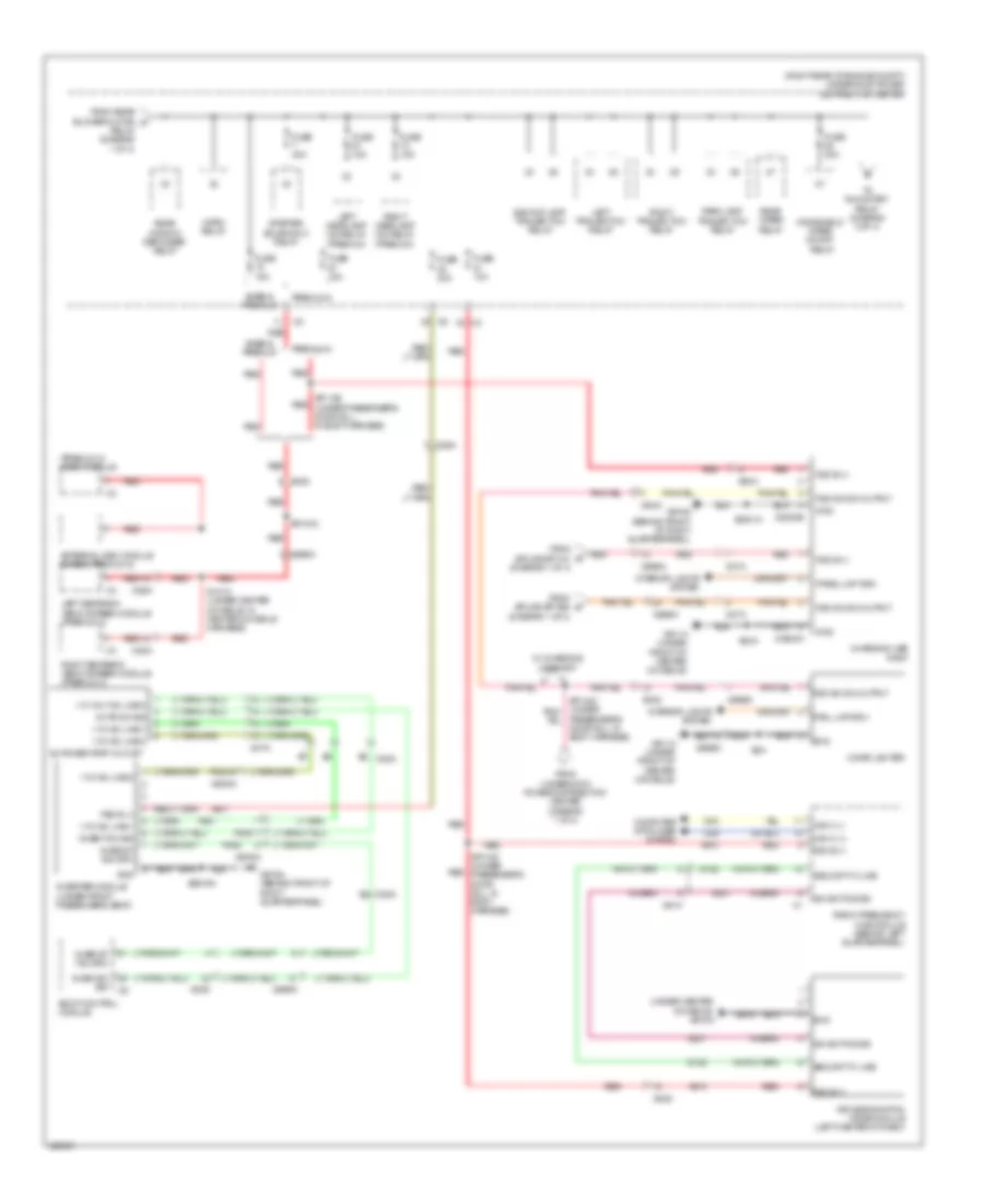 Power Distribution Wiring Diagram (2 of 4) for Dodge Durango Limited 2014