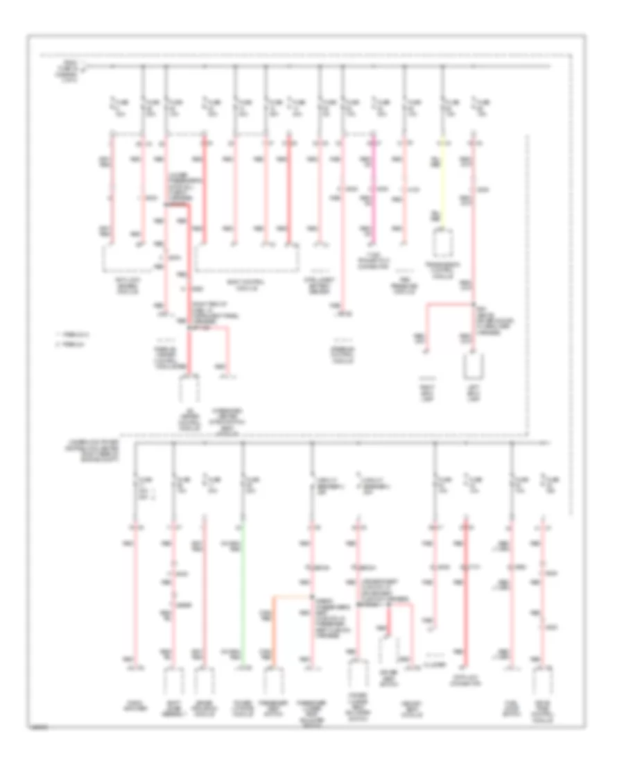 Power Distribution Wiring Diagram (4 of 4) for Dodge Durango Limited 2014