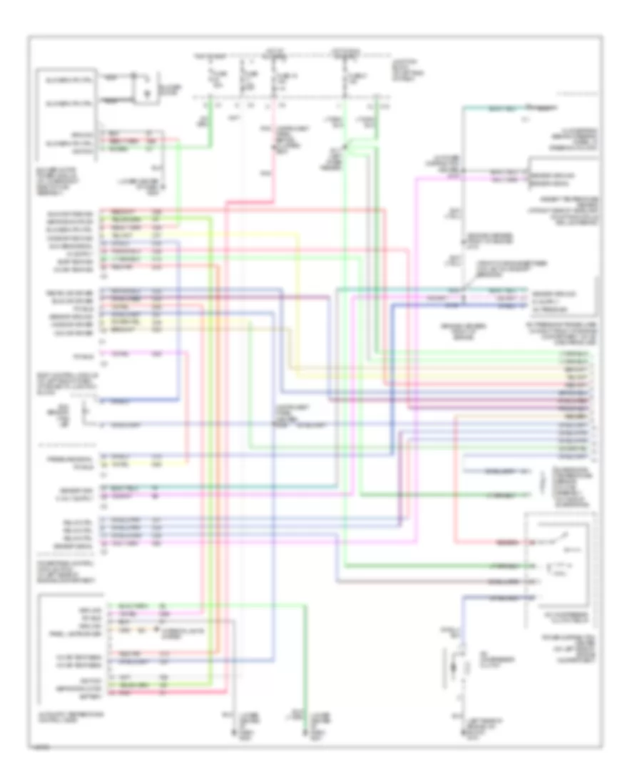 Automatic A C Wiring Diagram 1 of 2 for Dodge Intrepid ES 2002
