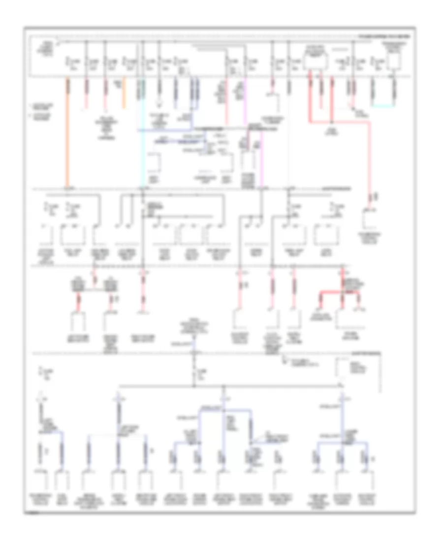 Power Distribution Wiring Diagram 2 of 3 for Dodge Intrepid ES 2002