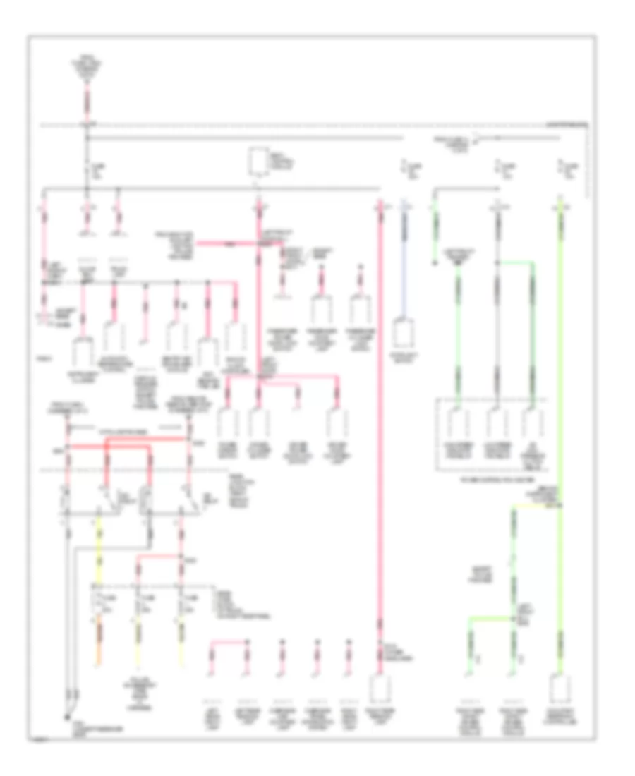 Power Distribution Wiring Diagram (3 of 3) for Dodge Intrepid ES 2002