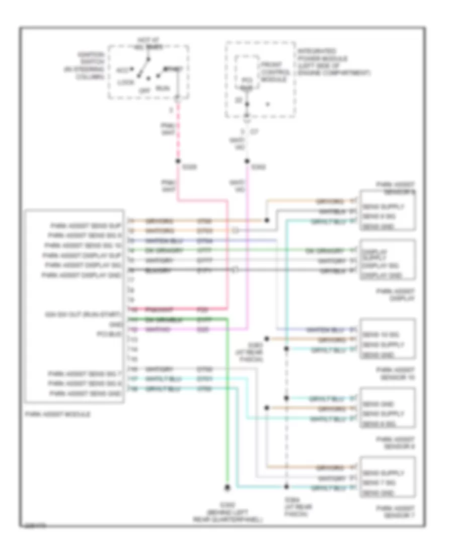 Parking Assistant Wiring Diagram for Dodge Caravan SE 2006