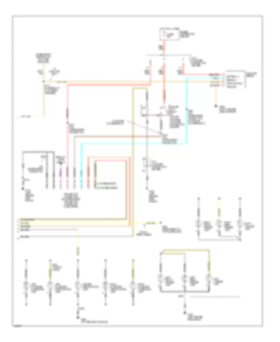 Exterior Lamps  Trailer connector Wiring Diagram (2 of 2) for Dodge Cab  Chassis R2500 2000