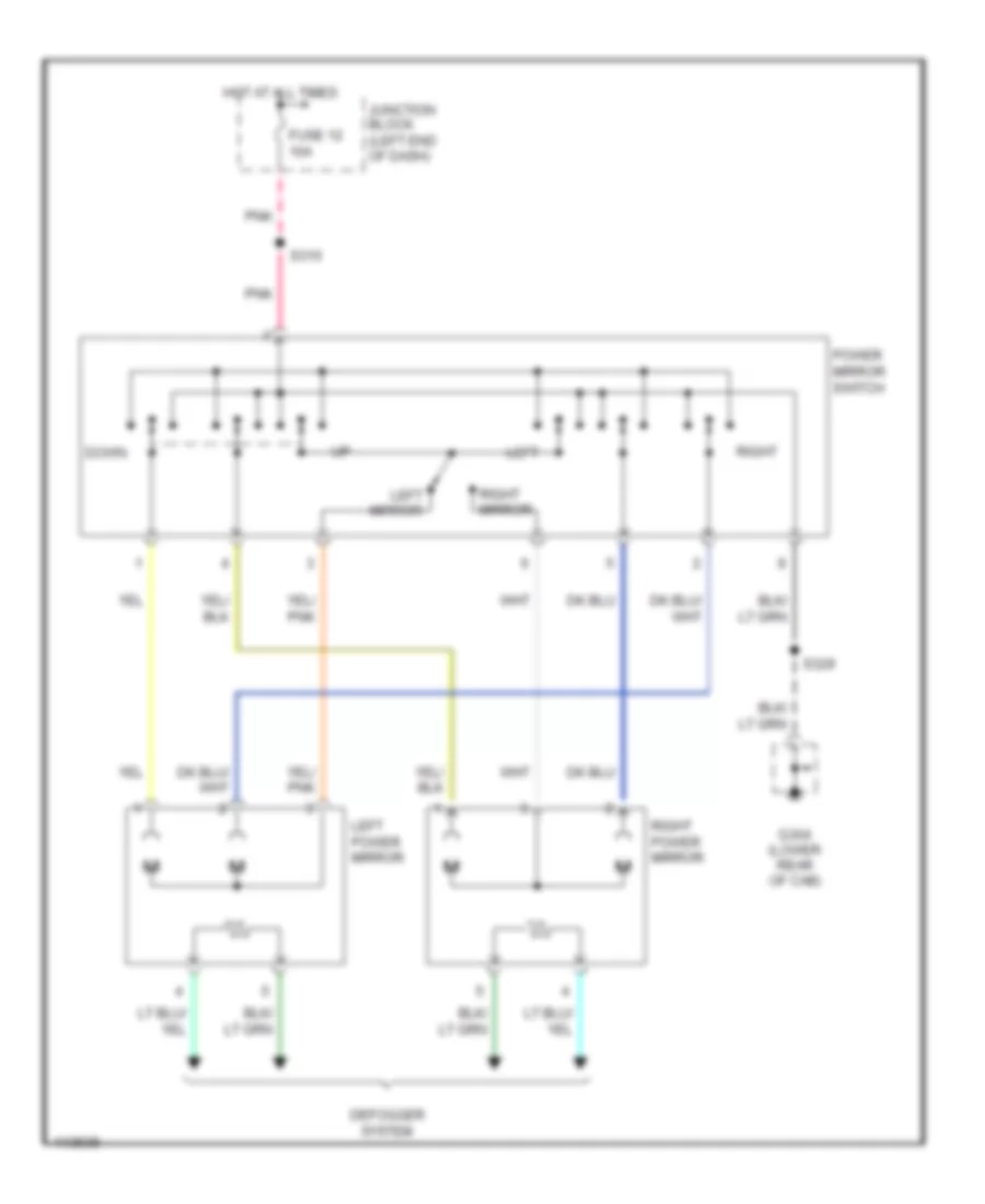 Power Mirror Wiring Diagram for Dodge Cab  Chassis R2000 2500