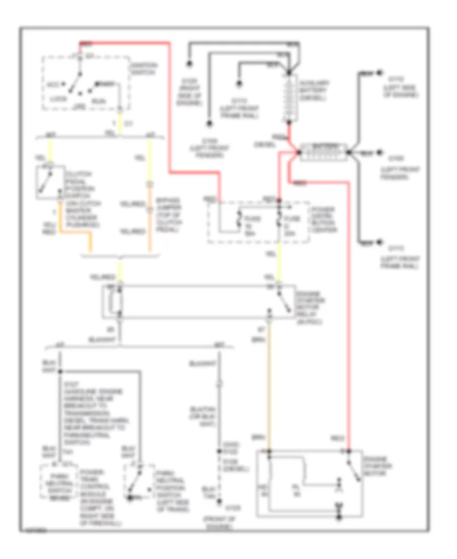 Starting Wiring Diagram for Dodge Cab  Chassis R2000 2500