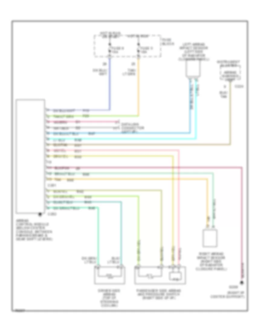 Supplemental Restraint Wiring Diagram for Dodge Neon High Line 1996