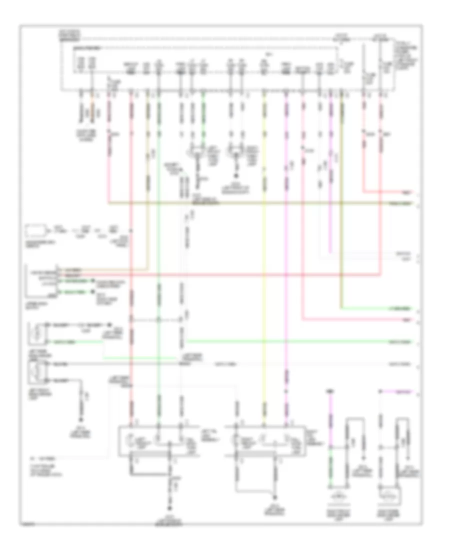 Exterior Lamps Wiring Diagram (1 of 2) for Dodge Pickup R1500 2010