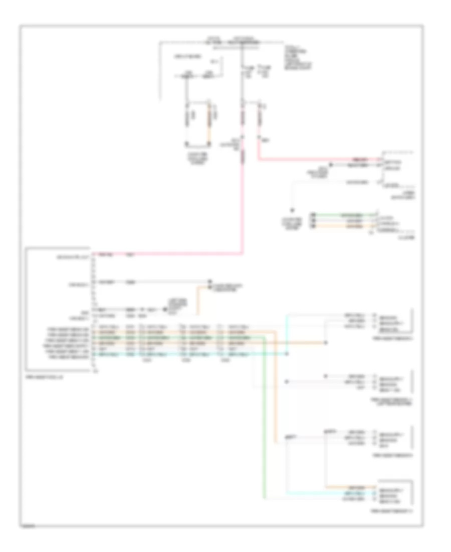 Parking Assistant Wiring Diagram for Dodge Pickup R1500 2010