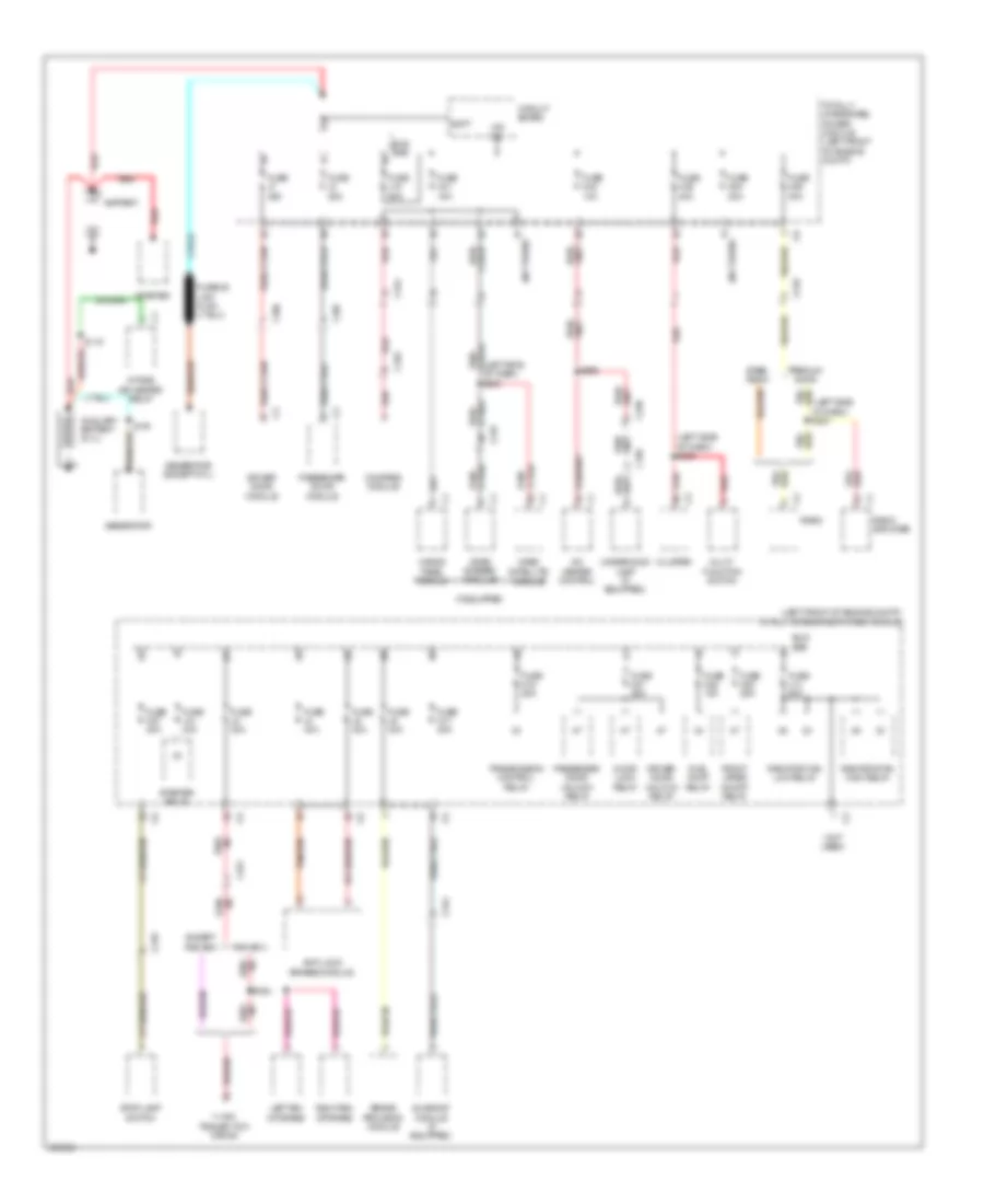 Power Distribution Wiring Diagram 1 of 4 for Dodge Pickup R2010 1500