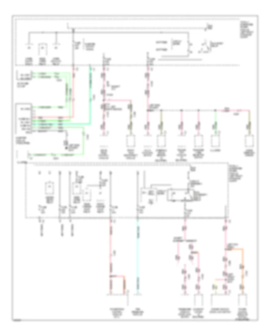 Power Distribution Wiring Diagram (4 of 4) for Dodge Pickup R1500 2010
