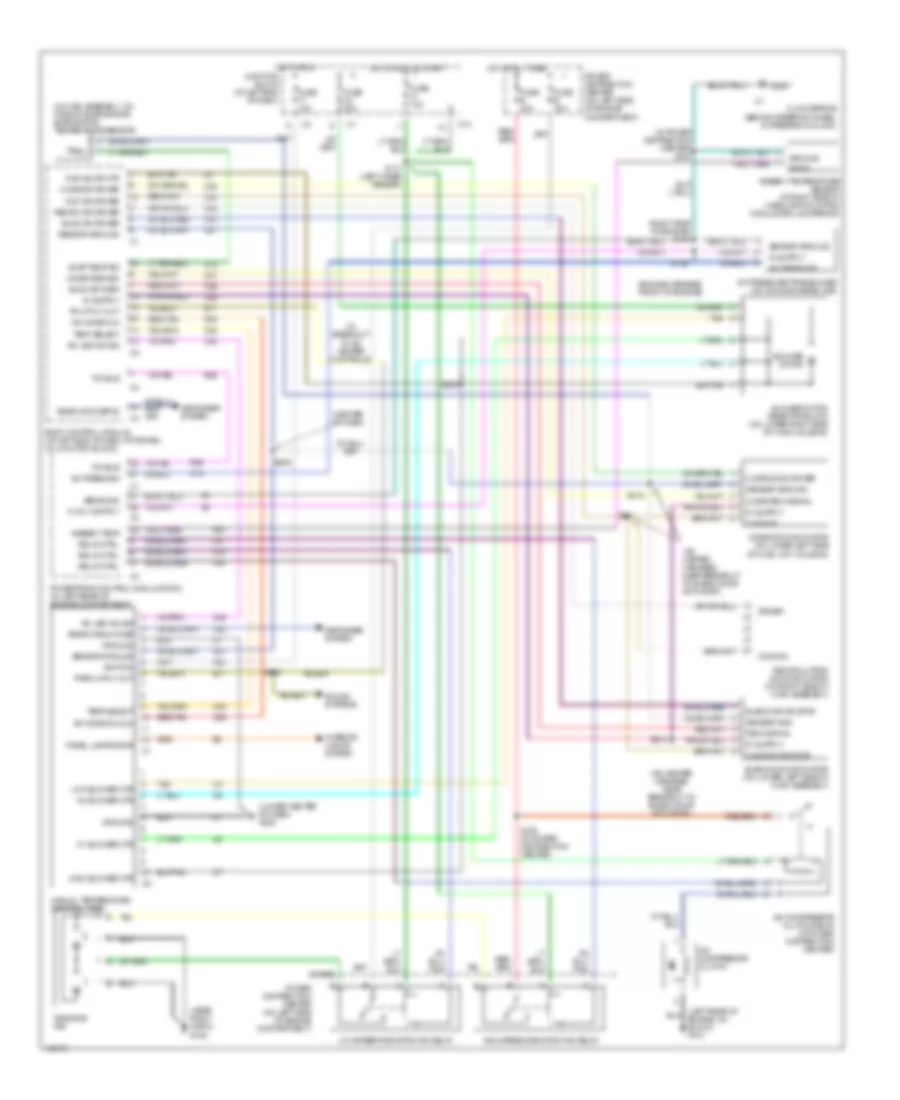 2.7L, Электросхема кондиционера с ручный управлением для Dodge Intrepid R/T 2002