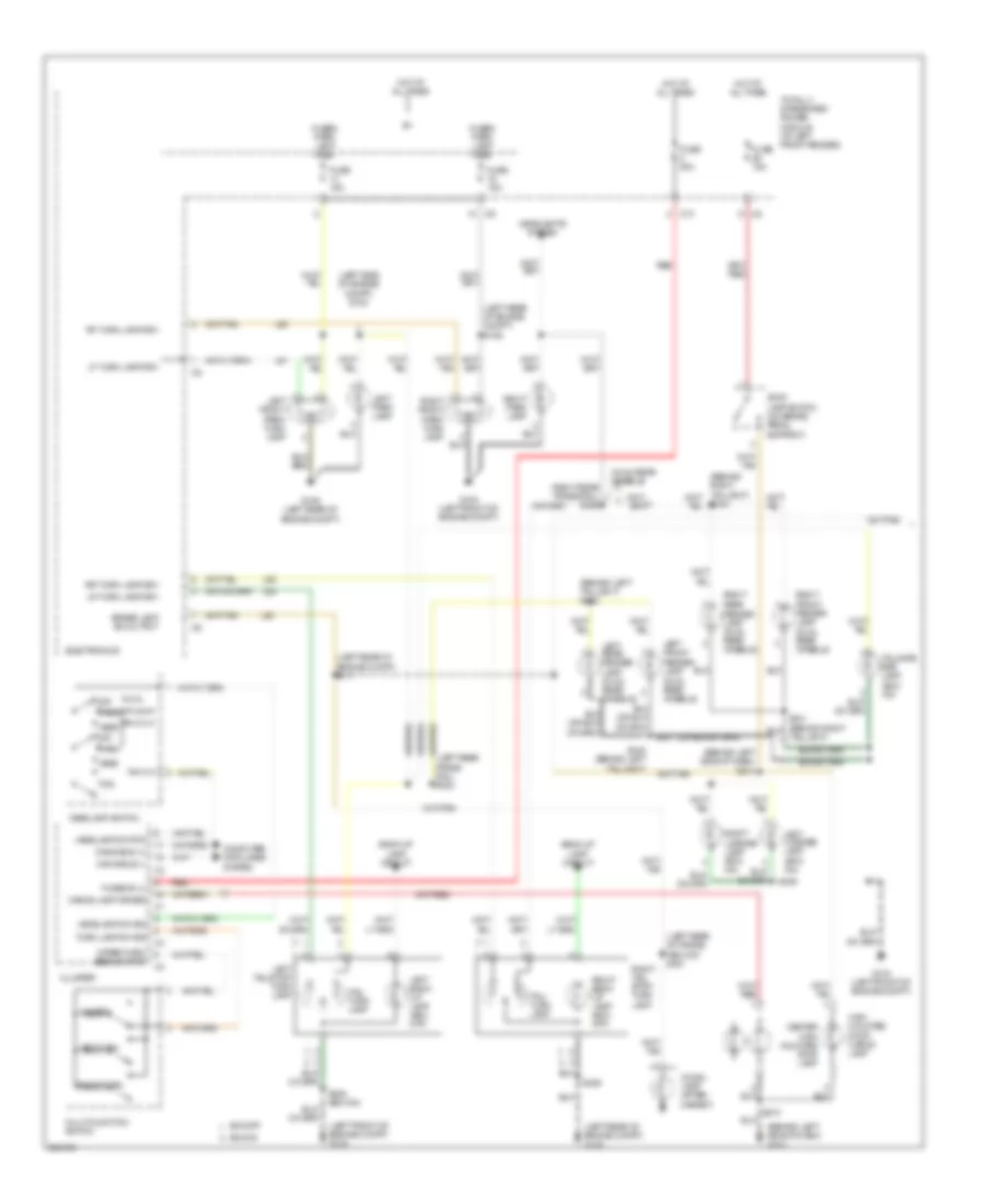 Exterior Lamps Wiring Diagram (1 of 2) for Dodge Pickup R2500 2007