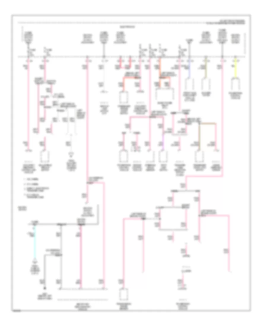 Power Distribution Wiring Diagram 3 of 3 for Dodge Pickup R2007 2500