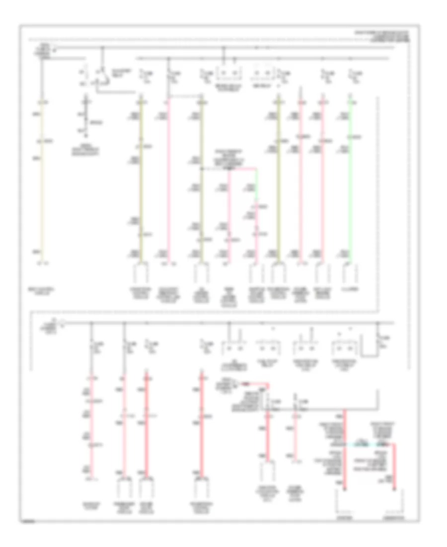 Power Distribution Wiring Diagram (3 of 4) for Dodge Durango RT 2014