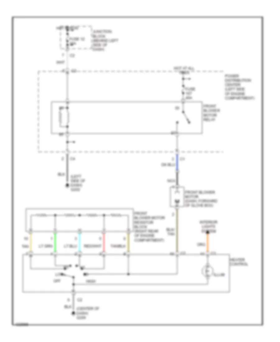 Heater Wiring Diagram for Dodge Caravan 2000