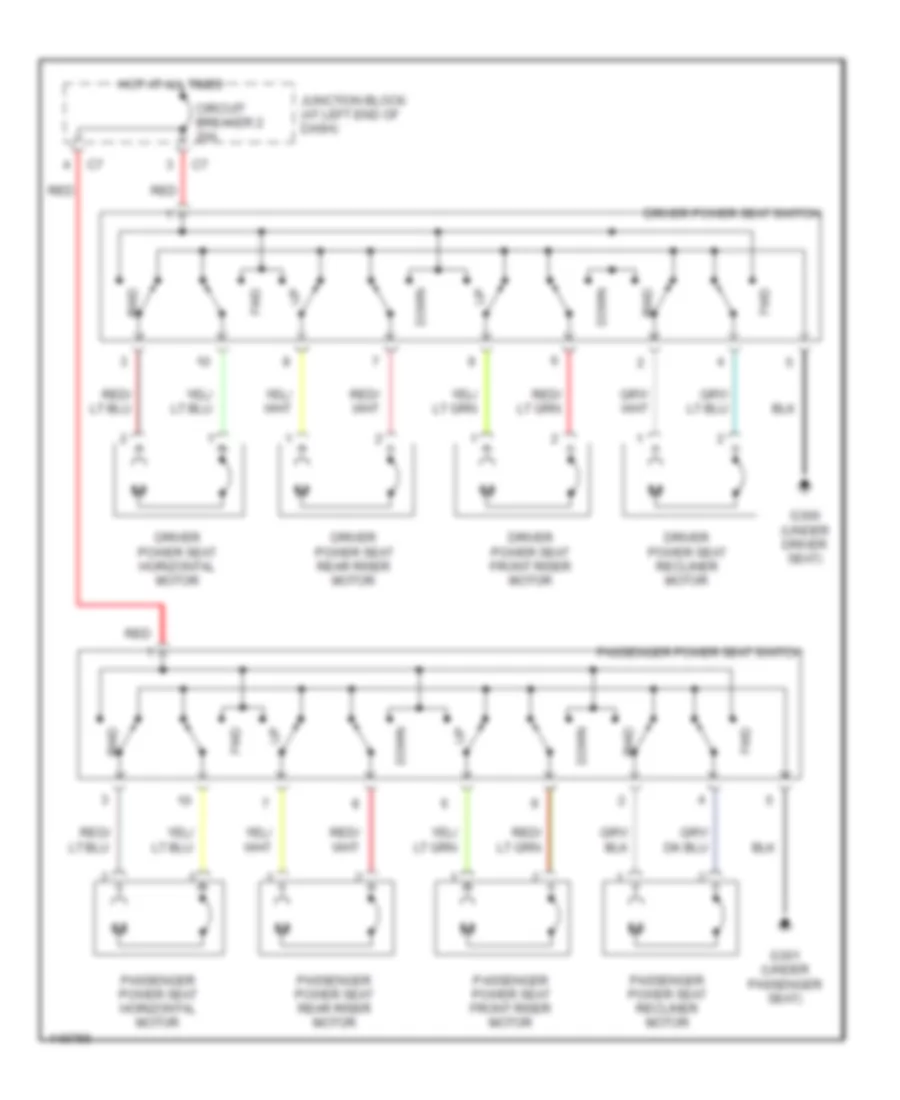 Power Seat Wiring Diagrams for Dodge Intrepid SE 2002