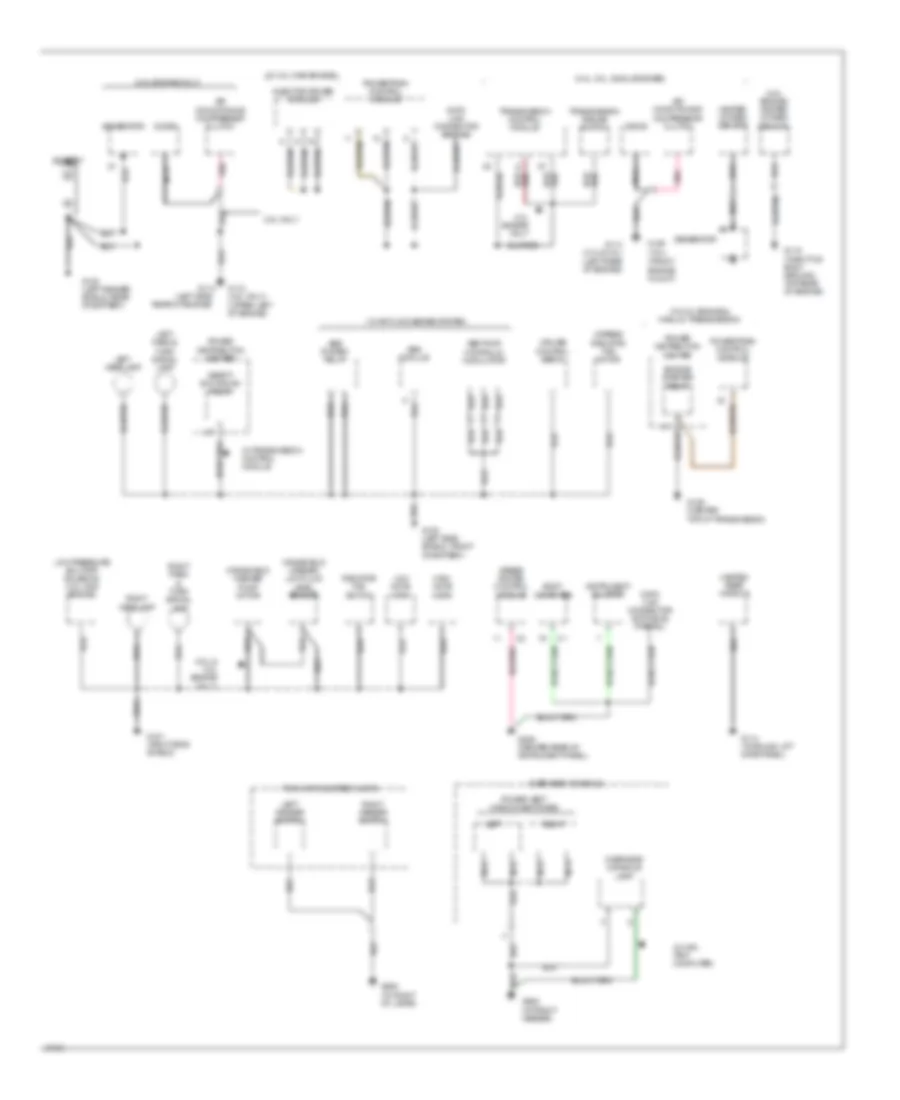 Ground Distribution Wiring Diagram 1 of 2 for Dodge Caravan LE 1994