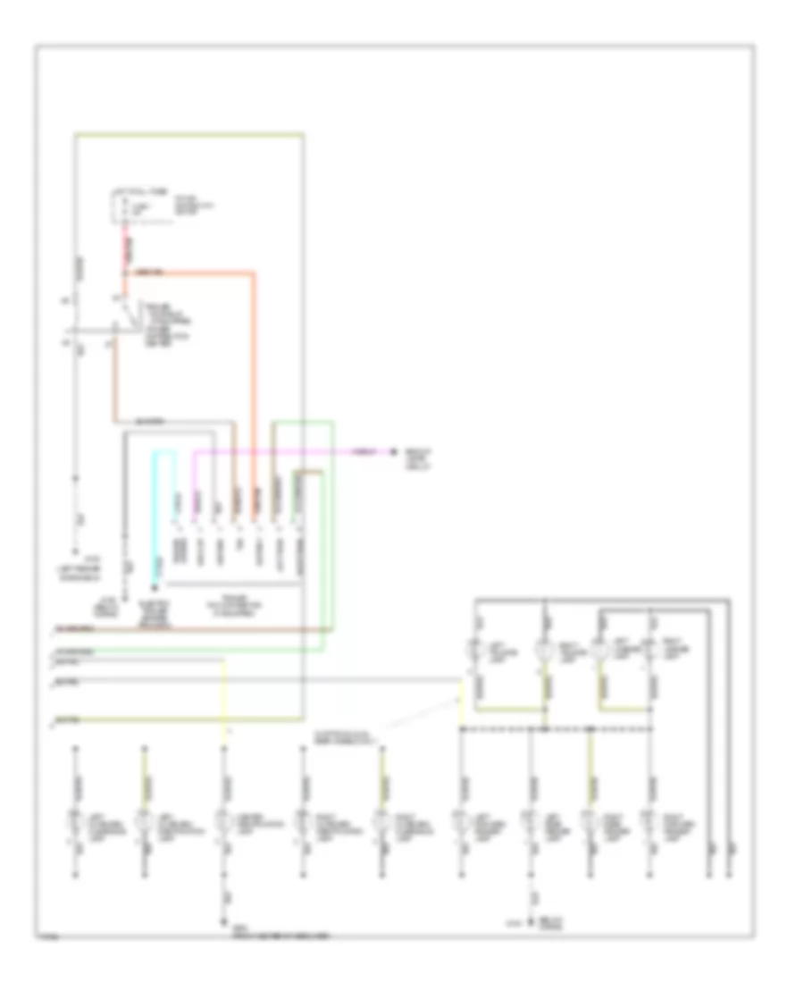Exterior Lamps Wiring Diagram 2 of 2 for Dodge Pickup R1996 1500