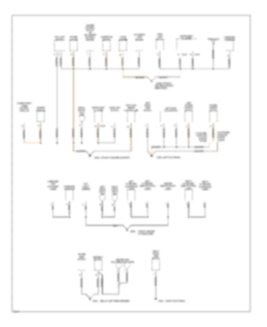 Ground Distribution Wiring Diagram 3 of 3 for Dodge Pickup R1996 1500