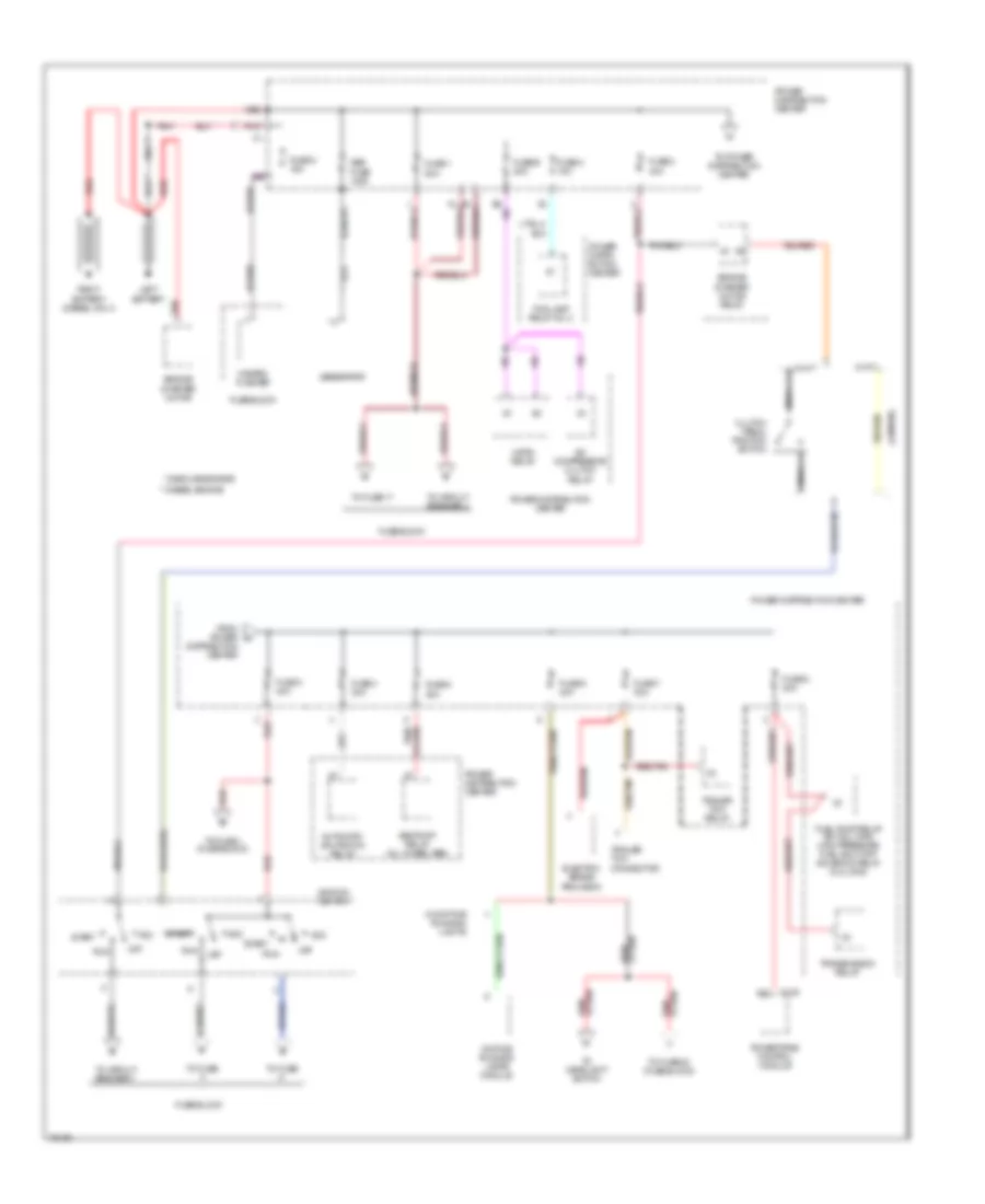Power Distribution Wiring Diagram 1 of 4 for Dodge Pickup R1996 1500