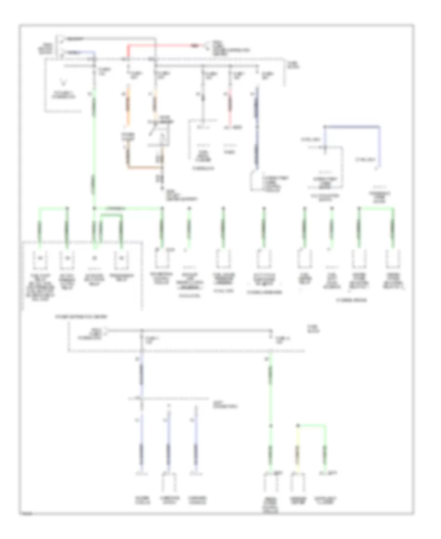 Power Distribution Wiring Diagram (2 of 4) for Dodge Pickup R1500 1996