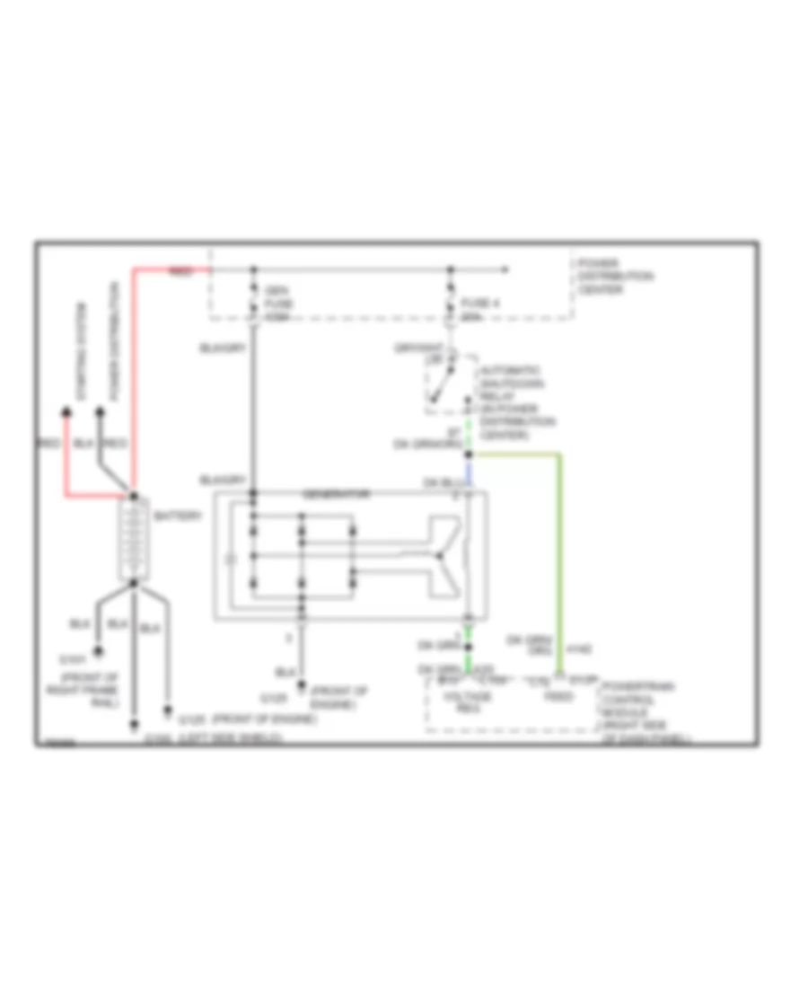 5 2L Charging Wiring Diagram for Dodge Pickup R1996 1500