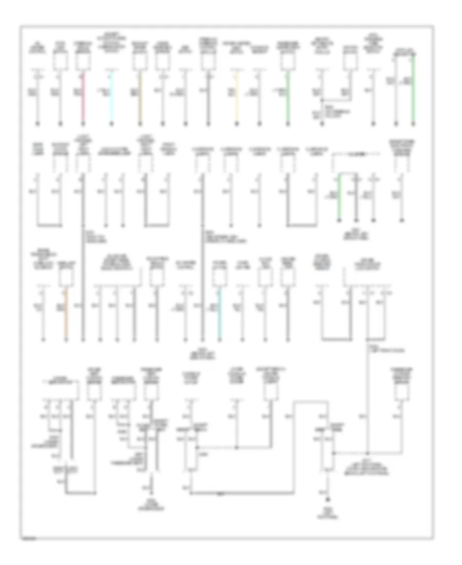 Ground Distribution Wiring Diagram 3 of 3 for Dodge Pickup R2007 3500