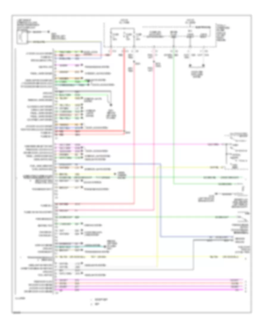 Instrument Cluster Wiring Diagram 1 of 2 for Dodge Pickup R2007 3500