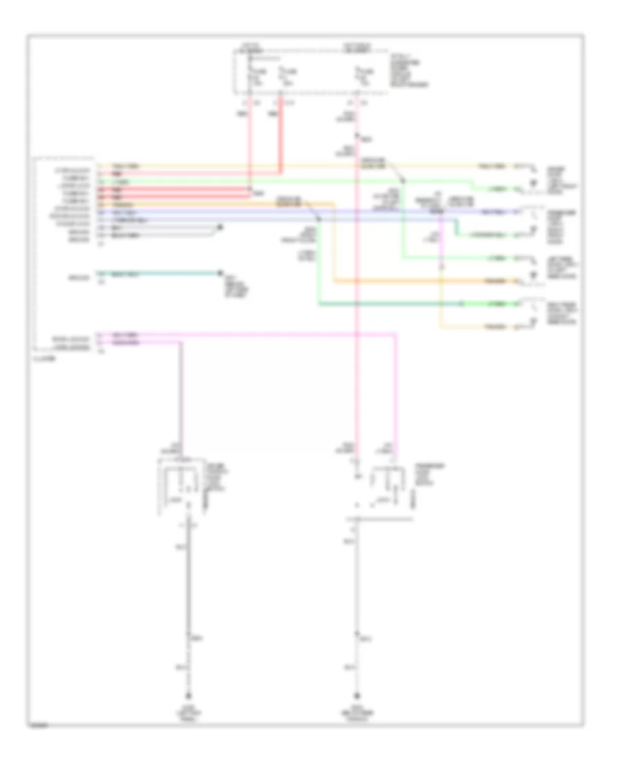 Power Door Locks Wiring Diagram for Dodge Pickup R2007 3500