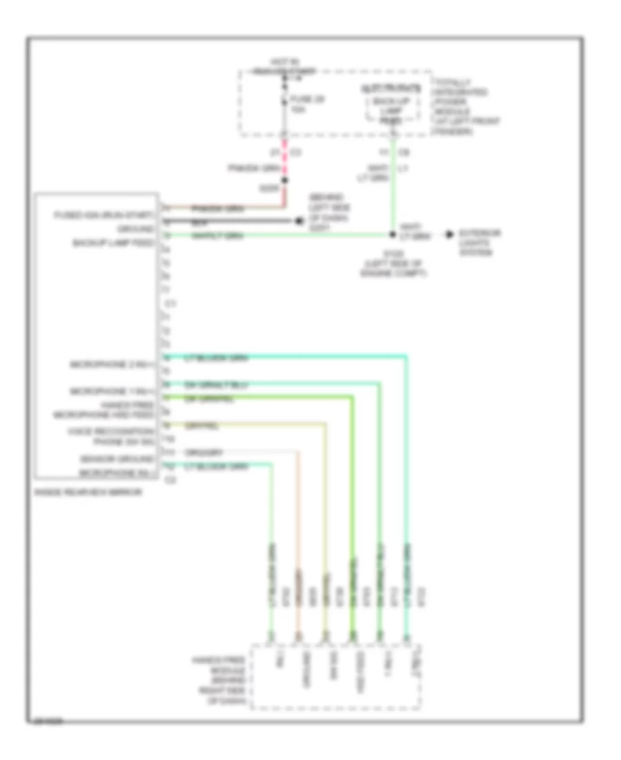 Automatic Day Night Mirror Wiring Diagram for Dodge Pickup R2007 3500