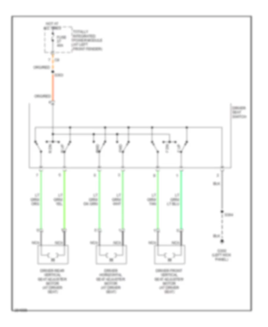 Driver Power Seat Wiring Diagram Light Duty for Dodge Pickup R2007 3500