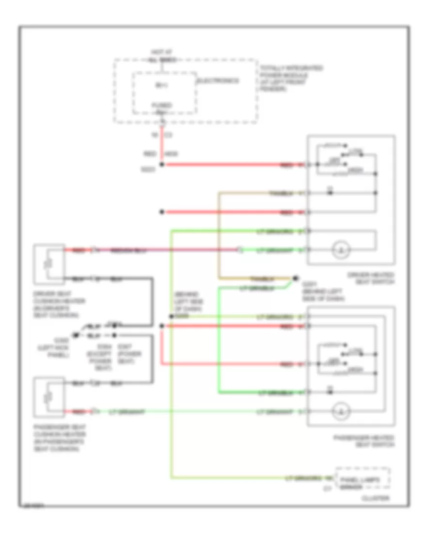 Heated Seats Wiring Diagram for Dodge Pickup R3500 2007