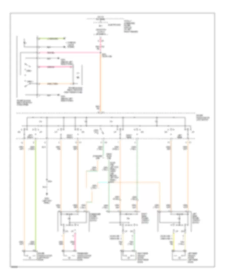 Power Windows Wiring Diagram for Dodge Pickup R2007 3500