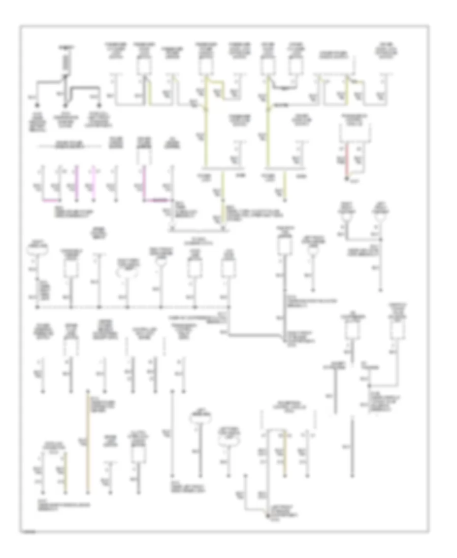 Ground Distribution Wiring Diagram 1 of 2 for Dodge Neon 2002