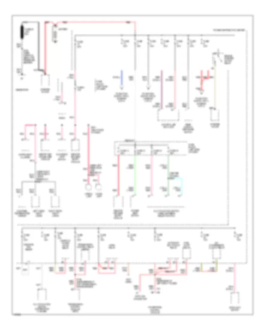 Power Distribution Wiring Diagram 1 of 2 for Dodge Neon 2002