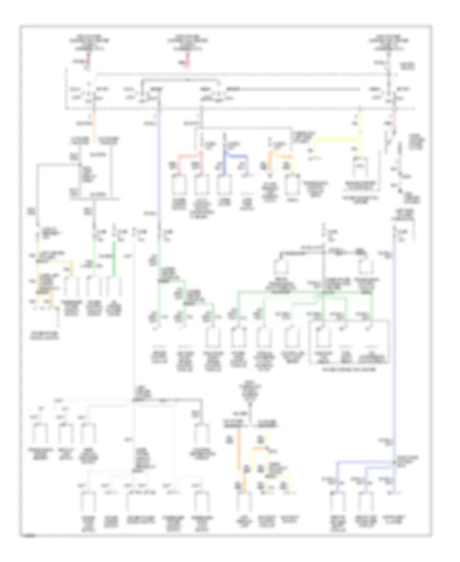 Power Distribution Wiring Diagram (2 of 2) for Dodge Neon 2002