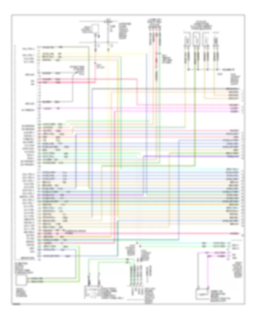 5.7L, Engine Performance Wiring Diagram, Early Production (1 of 4) for Dodge Charger 2006